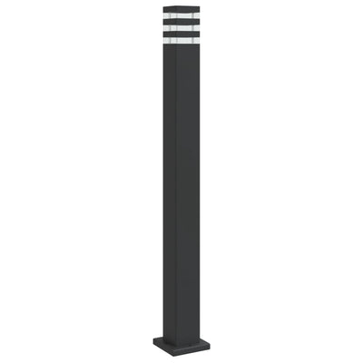 Vidaxl buitenvloerlamp 110 cm aluminium zwart
