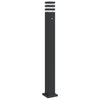Lámpara de piso Vidaxl para el exterior con un sensor de 110 cm de aluminio negro