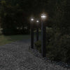 Vidaxl Lampade per pavimenti per esterni 3 ST con sensore in alluminio da 110 cm