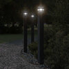 Vidaxl Lampade per pavimenti per esterni 3 ST con sensore in alluminio da 110 cm