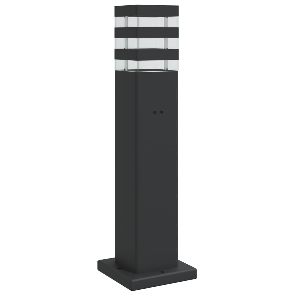 Vidaxl vloerlamp voor buiten met stopcontact 50 cm aluminium zwart