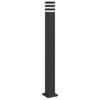 Lámpara de piso Vidaxl para afuera con un zócalo de 110 cm de aluminio negro
