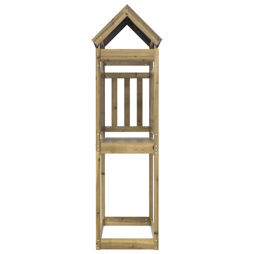 Vidaxl Play Tower 110.5x52.5x215 cm Pine impregnado
