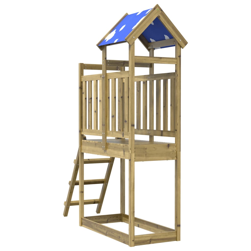 Vidaxl speeltoren ladder 110,5x52,5x215 cm geïmpregneerd grenenhout