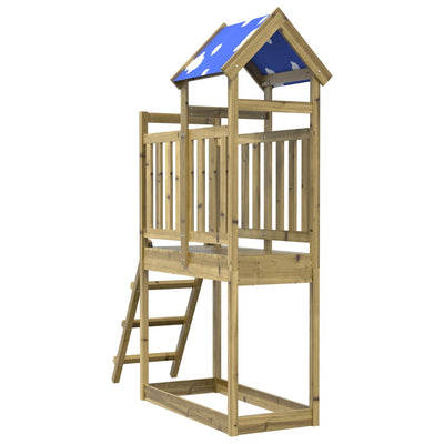 Vidaxl speeltoren ladder 110,5x52,5x215 cm geïmpregneerd grenenhout