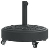 Vidaxl parasolvoet met wielen voor stok van ø38 48 mm 27 kg rond