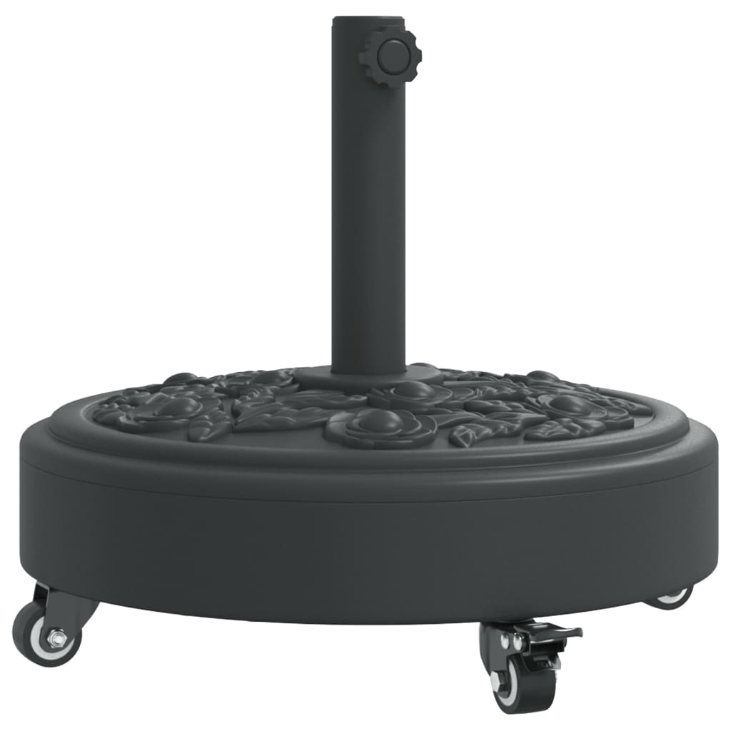 Vidaxx base de parasol con ruedas para poste de ø38 48 mm 27 kg redondo