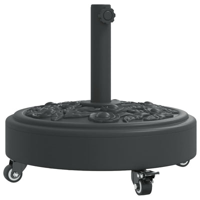 Vidaxx base de parasol con ruedas para poste de ø38 48 mm 27 kg redondo