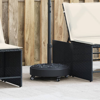 Vidaxx base de parasol con ruedas para poste de ø38 48 mm 27 kg redondo