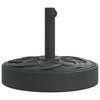 Vidaxl Parasol Base per bastoncini di Ø38 48 mm 25 kg rotondo