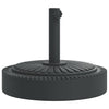 Vidaxl Parasol Base per bastoncini di Ø38 48 mm 25 kg rotondo