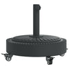 Vidaxl parasolvoet met wielen voor stok van ø38 48 mm 27 kg rond