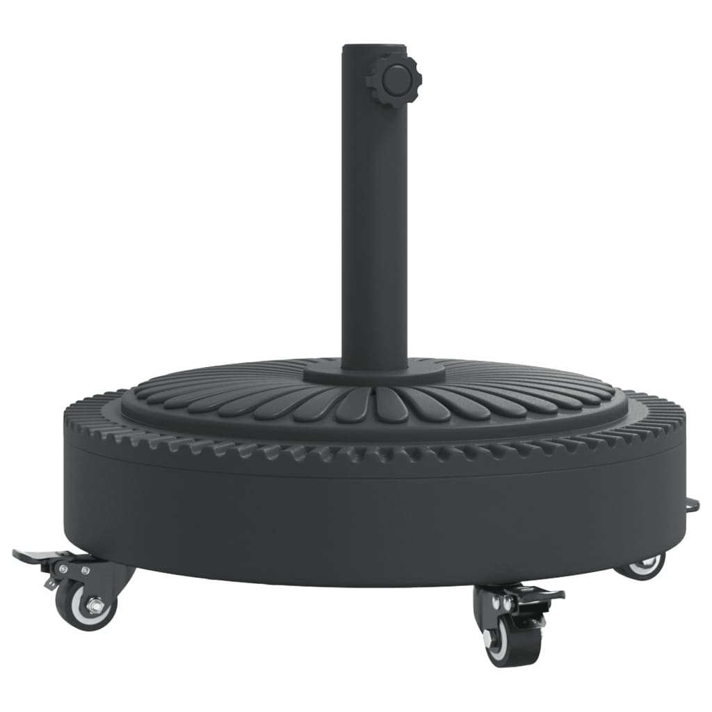 Vidaxx base de parasol con ruedas para poste de ø38 48 mm 27 kg redondo