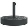 Vidaxl Parasol Base per bastoncini di Ø38 48 mm 25 kg rotondo
