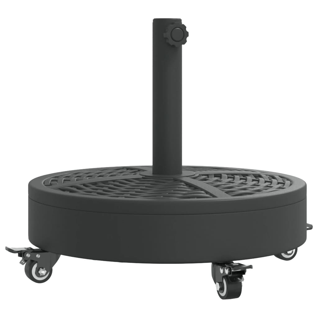 Vidaxx base de parasol con ruedas para poste de ø38 48 mm 27 kg redondo