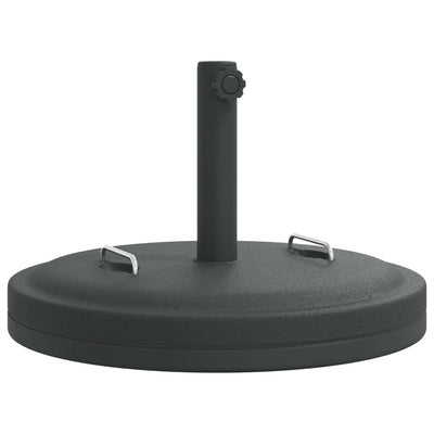 Base de parasol Vidaxl con manijas para una palanca de Ø38 48 mm 25 kg redondo