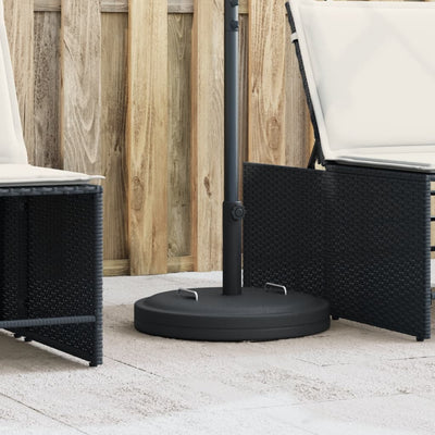 Base de parasol Vidaxl con manijas para una palanca de Ø38 48 mm 25 kg redondo