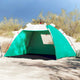 Vidaxl Beach Tenda per 2 persone impermeabile a rilascio rapido verde