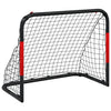 Vidaxl voetbaldoel met net 90x48x71 cm staal rood en zwart