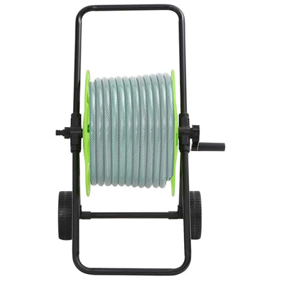 Vidaxl Hose Rulle Auto per 60 m 1 2 tubo in acciaio verde