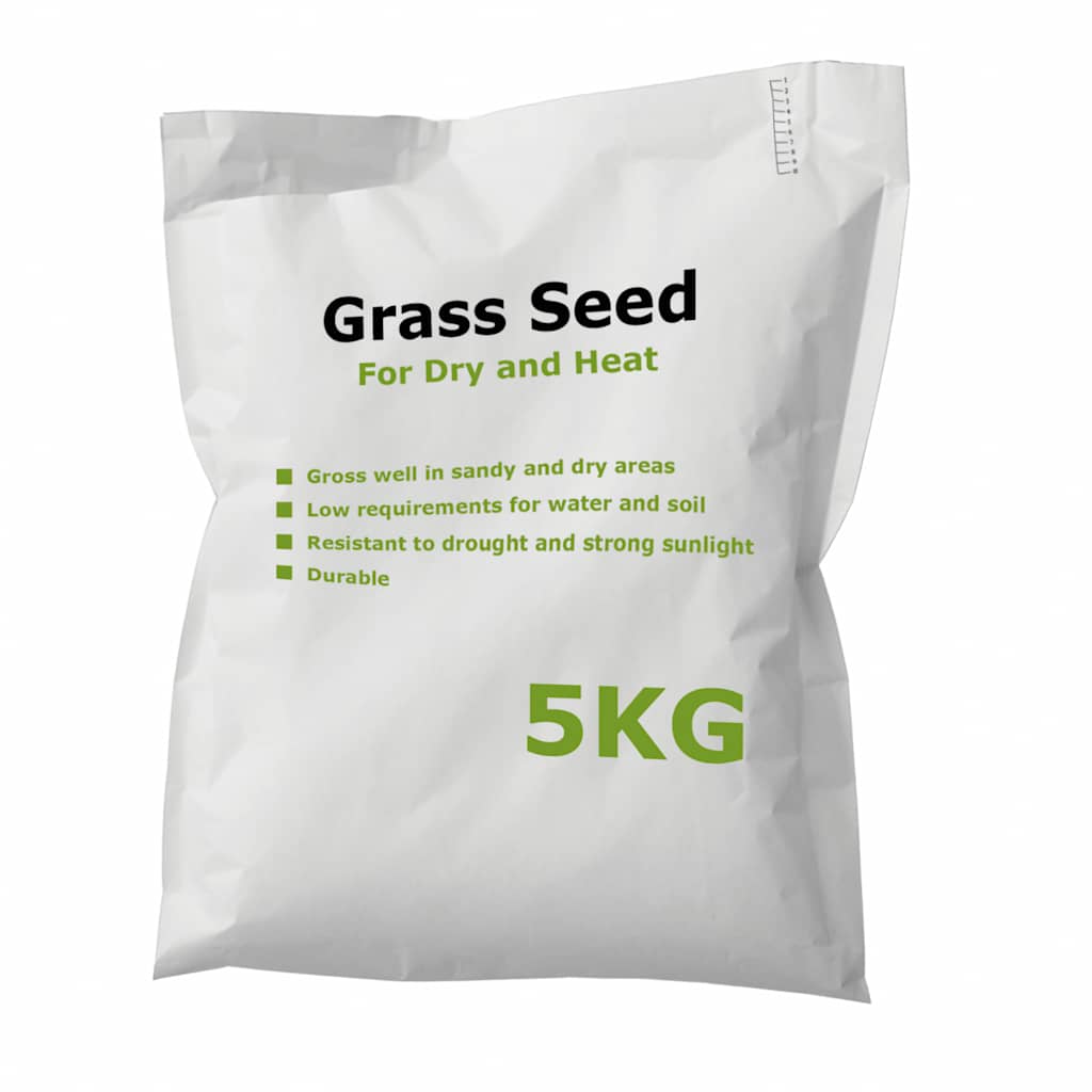 Semilla de hierba de Vidaxl para sequía y calor 5 kg