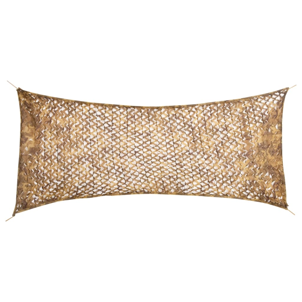 Vidaxl Camouflagenet con sacco da stoccaggio 312x140 cm sabbia