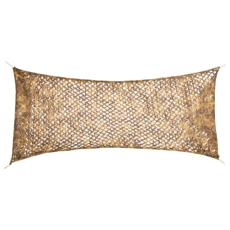 Vidaxl Camouflagenet con sacco da stoccaggio 312x140 cm sabbia