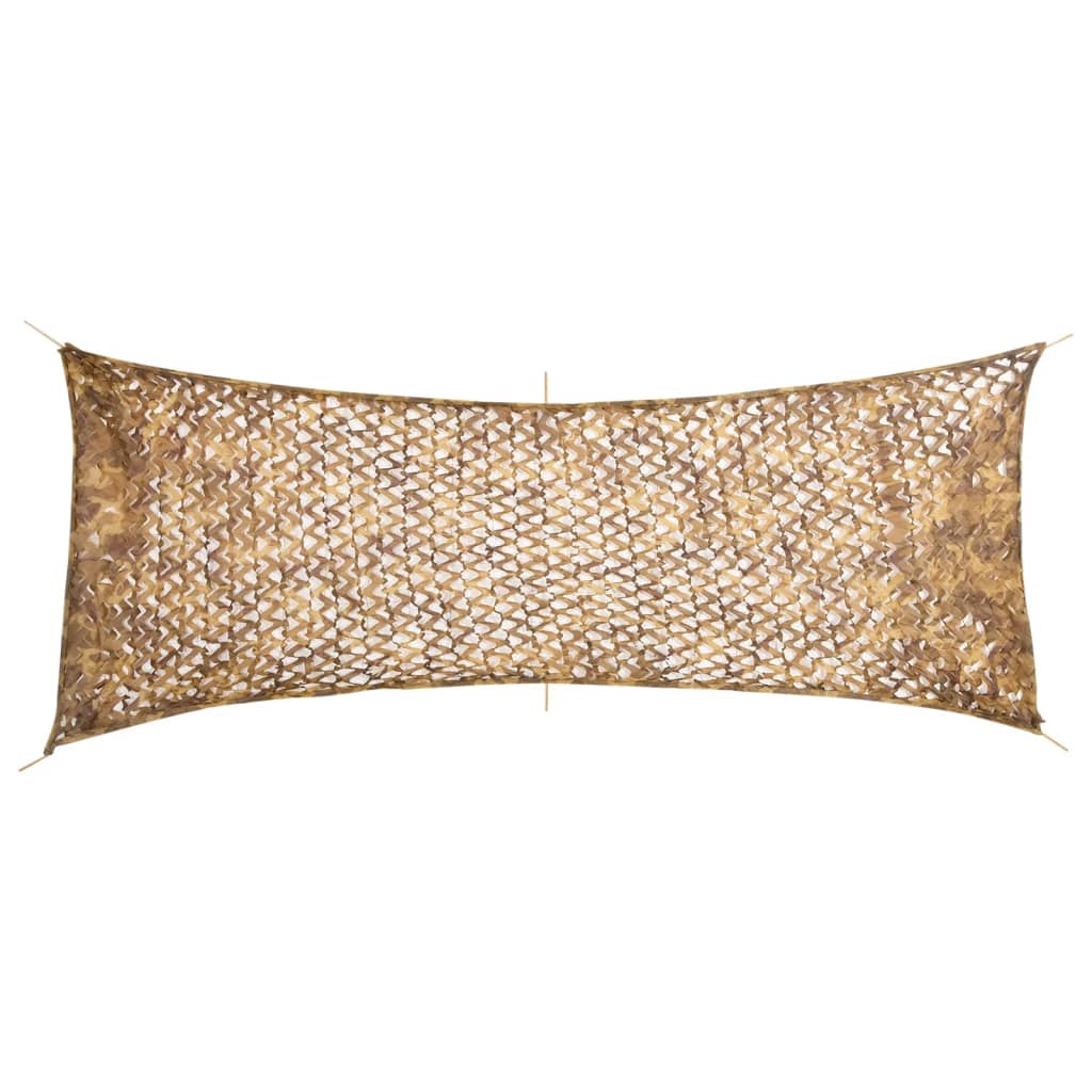 Vidaxl Camouflagenet con borsa di stoccaggio 412x144 cm sabbia