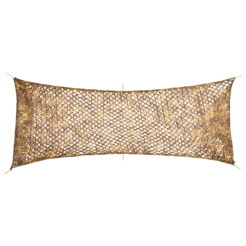 Vidaxl Camouflagenet con borsa di stoccaggio 412x144 cm sabbia