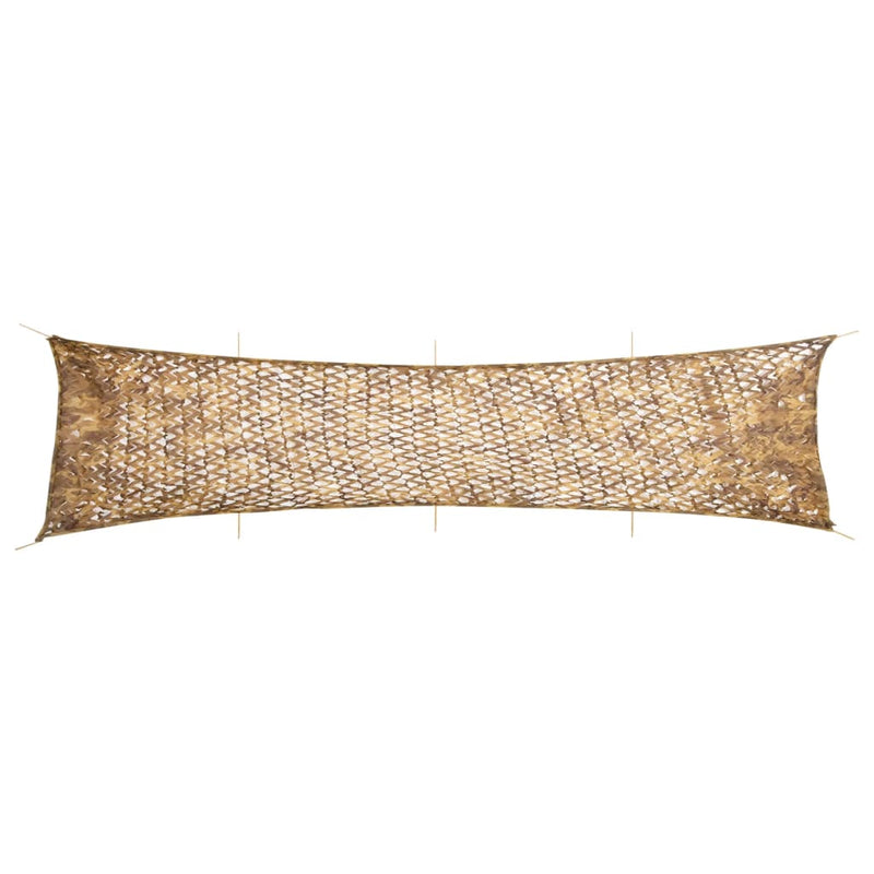 Vidaxl Camouflagenet con sacco da stoccaggio 809x207 cm sabbia