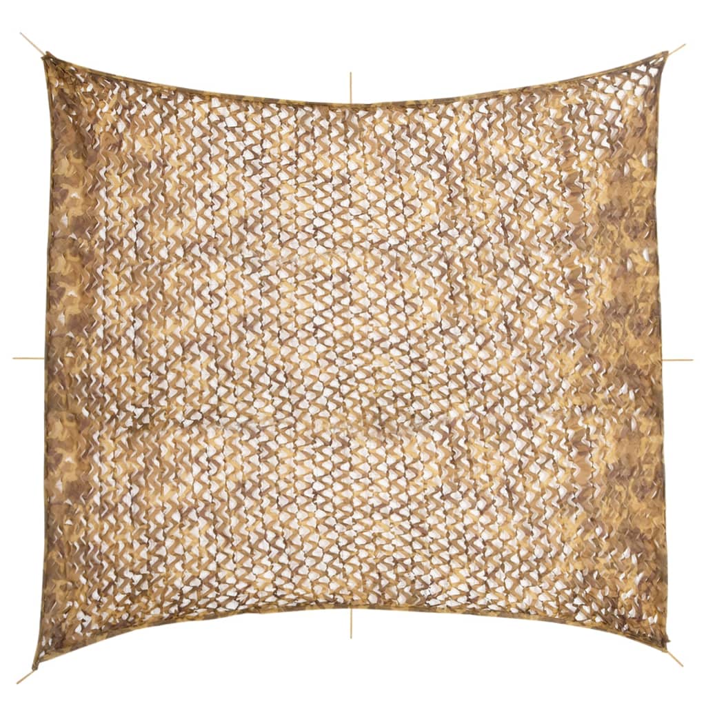 Vidaxl Camouflagenet con borsa da stoccaggio 416x402 cm sabbia