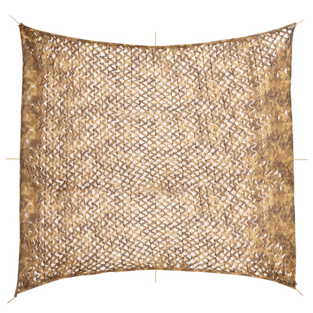 Vidaxl Camouflagenet con borsa di stoccaggio 521x493 cm sabbia