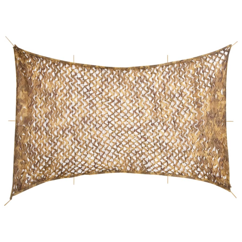 Vidaxl Camouflagenet con sacco da stoccaggio 724x515 cm sabbia