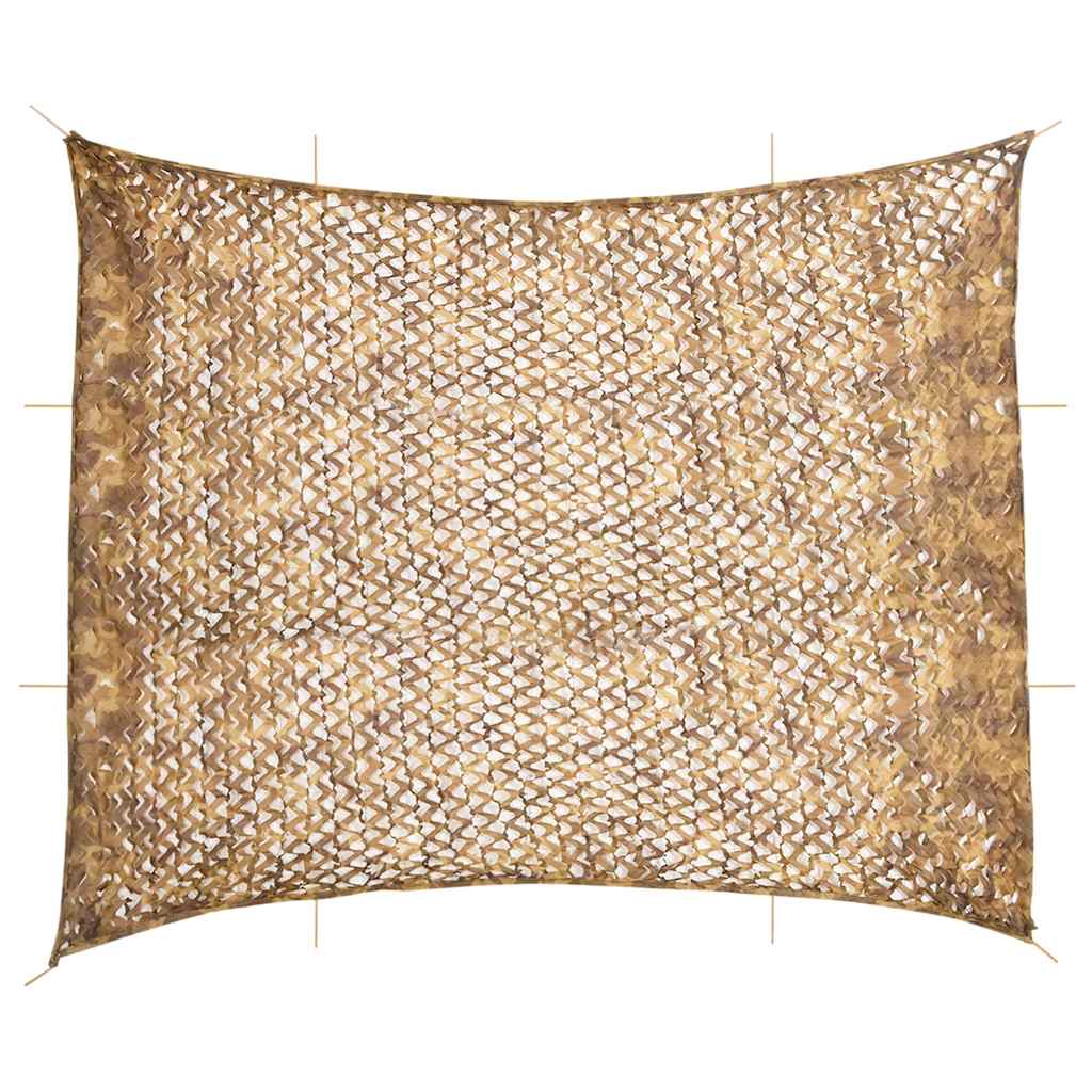 Vidaxl Camouflagenet con sacco da stoccaggio 729x602 cm sabbia
