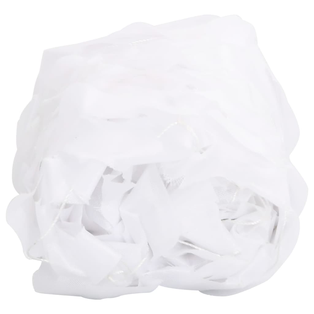 Vidaxl Camouflagenet con borsa per lo stoccaggio 753x199 cm bianco