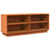 Vidaxl Cabinet per scarpe 110x34x45 cm Pinna solido marrone