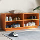 Vidaxl Cabinet per scarpe 110x34x45 cm Pinna solido marrone