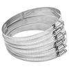 ALCHA DE MANGUERA VIDAXL 6 piezas 91-110 mm de acero inoxidable 304