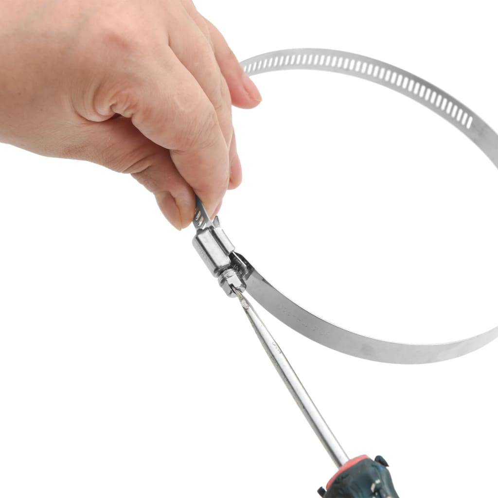 ALCHA DE MANGUERA VIDAXL 6 PCS 91-140 mm de acero inoxidable 304