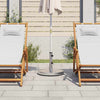 Vidaxl Parasol Base per bastoncini di Ø32 38 48 mm 25 kg rotondo