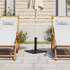 Vidaxl Parasol Base per bastoncini di Ø32 38 48 mm 17 kg quadrati