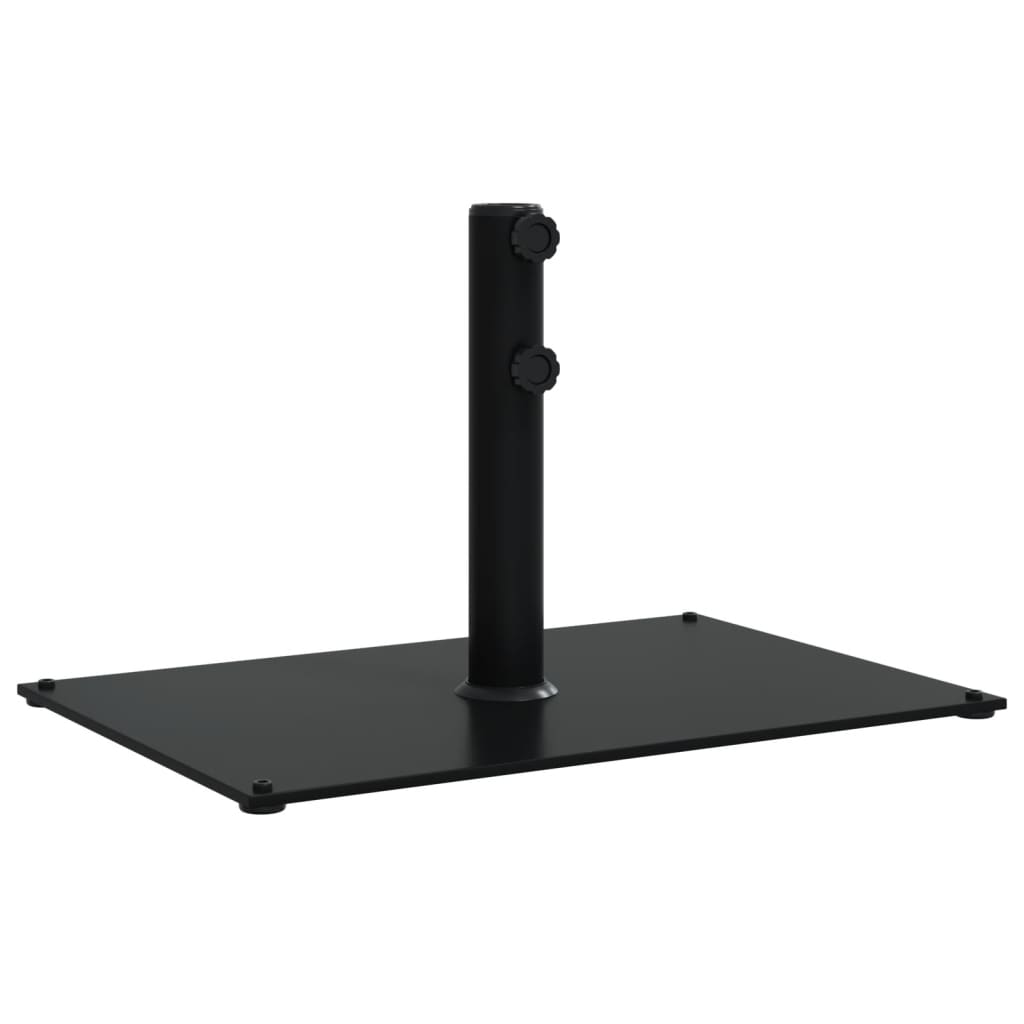 Base de parasol Vidaxl para palos de Ø32 38 48 mm 15 kg rectangular