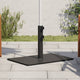 Base de parasol Vidaxl para palos de Ø32 38 48 mm 15 kg rectangular