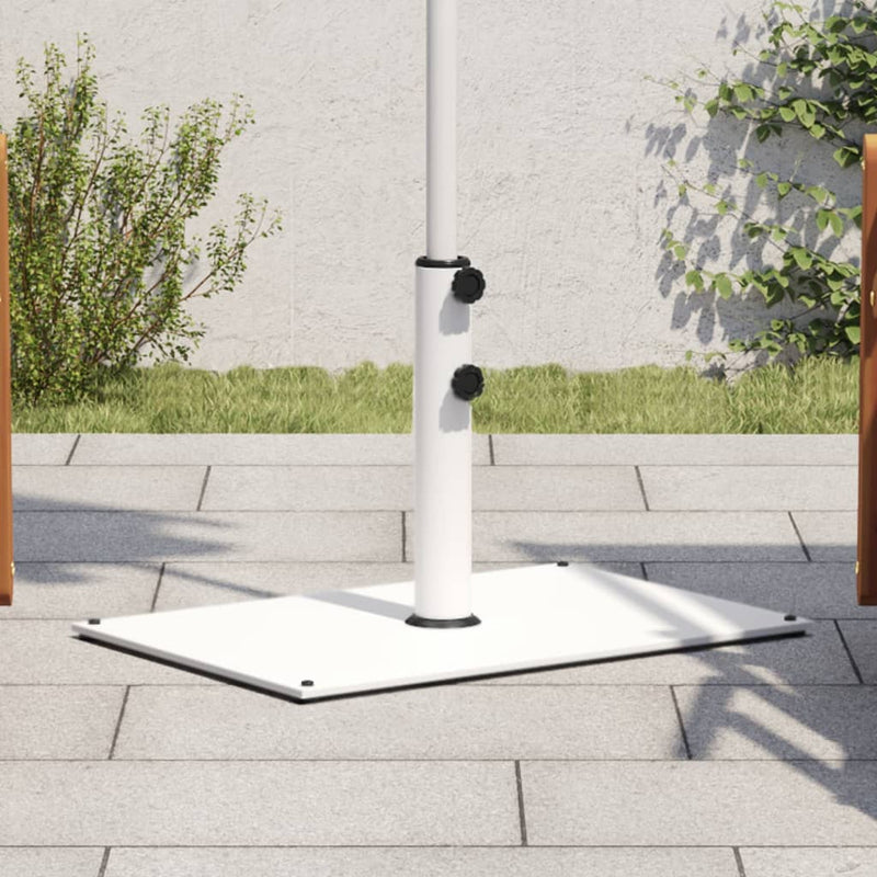 Vidaxl Parasol Base per bastoncini di Ø32 38 48 mm 15 kg rettangolare