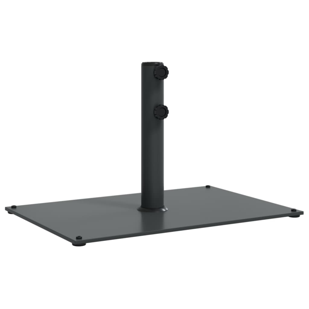 Vidaxl Parasol Base per bastoncini di Ø32 38 48 mm 15 kg rettangolare