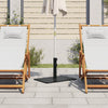 Vidaxl Parasol Base per bastoncini di Ø32 38 48 mm 15 kg rettangolare