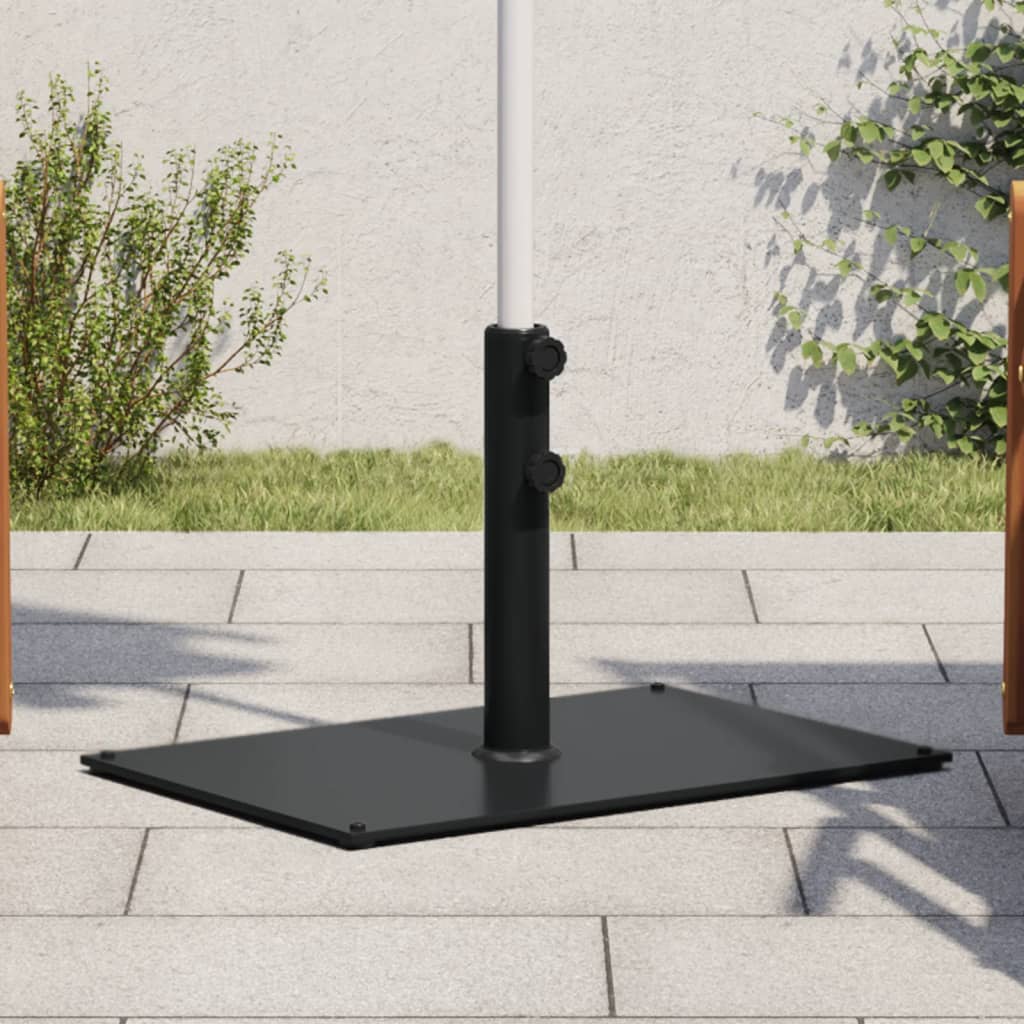 Vidaxl Parasol Base per bastoncini di Ø32 38 48 mm 15 kg rettangolare