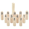 Vidaxl Juego NummMerkubb de 13 piezas con bolsita de portador Pino sólido