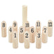 Vidaxl Set di giochi Nummerkubb a 13 pezzi con pino solido
