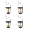Lanterne a parete Vidaxl per Fiamma a sfarfallio solare all'esterno 4 White calda